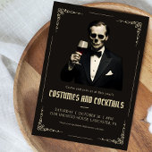 Elegant Halloween Kostuum Party Kaart