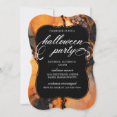 Elegant Halloween Party Invitation Kaart (Voorkant)
