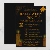 Elegant Halloween Party Invitation – Spooky Night Kaart (Voorkant / Achterkant)
