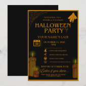 Elegant Halloween Party Invitation – Spooky Night Kaart (Voorkant / Achterkant)
