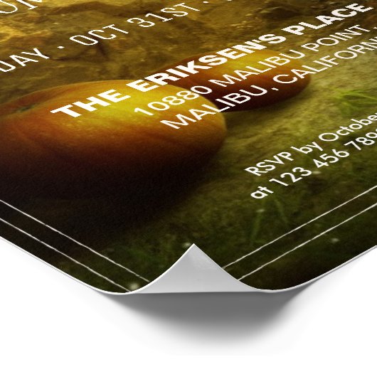 Elegant  Halloween Party | POSTER (Hoek)