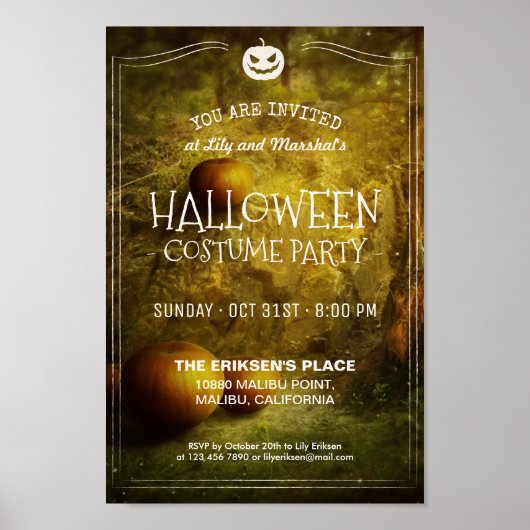 Elegant  Halloween Party | POSTER (Voorkant)