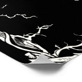 Elegant Halloween Skeleton Vrijgezellenfeest Welko Poster (Hoek)