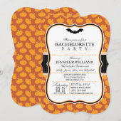 Elegant Halloween Thema Bachelorette Party Uitnodi Kaart (Voorkant / Achterkant)