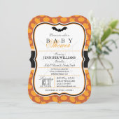 Elegant Halloween Theme Baby shower Uitnodigen Kaart (Staand voorkant)