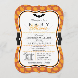 Elegant Halloween Theme Baby shower Uitnodigen Kaart