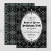 Elegant Halloween Uitnodiging (Voorkant / Achterkant)