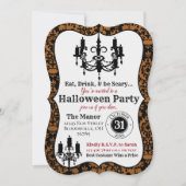 Elegant Halloween Uitnodiging - Hallows Eve Party (Voorkant)
