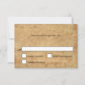 Elegant Halloween Wedding RSVP-kaart RSVP Kaartje (Voorkant)