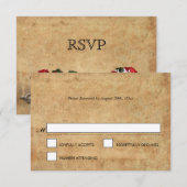 Elegant Halloween Wedding RSVP-kaart RSVP Kaartje (Voorkant / Achterkant)
