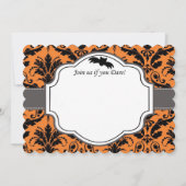 Elegant Halloween Wedding Uitnodiging (Voorkant)