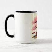 Elegant Hanami Cherry Blossom Mug Mok (Links)