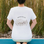 Elegant hand Drawn Botanical Bridesmaid Party T-shirt