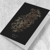 Elegant Hand Drawn Botanical Monogram Weddenschap Bedankkaart