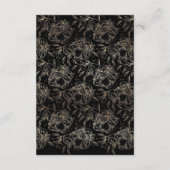 Elegant Hand Drawn Botanical Monogram Weddenschap RSVP Kaartje (Achterkant)