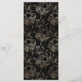 Elegant Hand Drawn Botanical Wedding Ceremony Programmakaart (Achterkant)