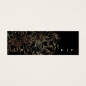 Elegant Hand Drawn Botanical Wedding Gift Registry Mini Visitekaartjes (Voorkant)