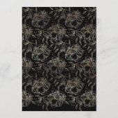 Elegant Hand Drawn Botanical Wedding Kaart (Achterkant)