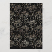 Elegant Hand Drawn Botanical Wedding Reception Menu (Achterkant)