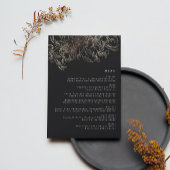 Elegant Hand Drawn Botanical Wedding Reception Menu