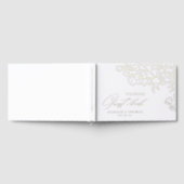 Elegant hand drawn floral botanical wedding gastenboek (Volledig)