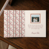 Elegant Hand-Drawn Floral Bouquet Valentine's Day Feestdagen Kaart