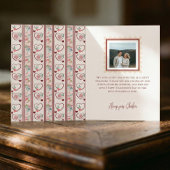 Elegant Hand-Drawn Floral Bouquet Valentine's Day Feestdagen Kaart