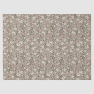 Elegant hand-Drawn Floral Lily Neutral Brown Tissuepapier