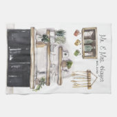 Elegant hand geschilde keukendoek voor keukens theedoek (Horizontaal)