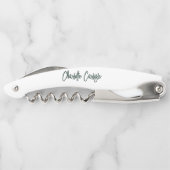 Elegant Hand Lettered Script Modern Kurkentrekker (Achterkant)