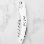Elegant Hand Lettered Script Modern Kurkentrekker (Voorkant)