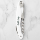 Elegant Hand Lettered Script Modern Kurkentrekker (Achterkant)