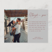Elegant Hand Lettering Modern Wedding Foto Postca Briefkaart (Voorkant)