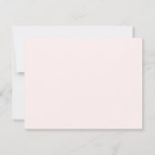 Elegant hand Lettert Script Gold Pink Note Kaart Notitiekaartje (Achterkant)