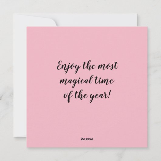 Elegant Hand met kerstbal Feestdagenkaart (Achterkant)