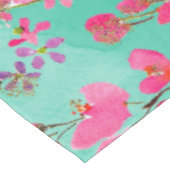 Elegant hand waterverf veer floraal tafelkleed (Gekanteld)