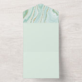 elegant handbeschilderd vloeibare marmer met gli all in one uitnodiging (Binnen)