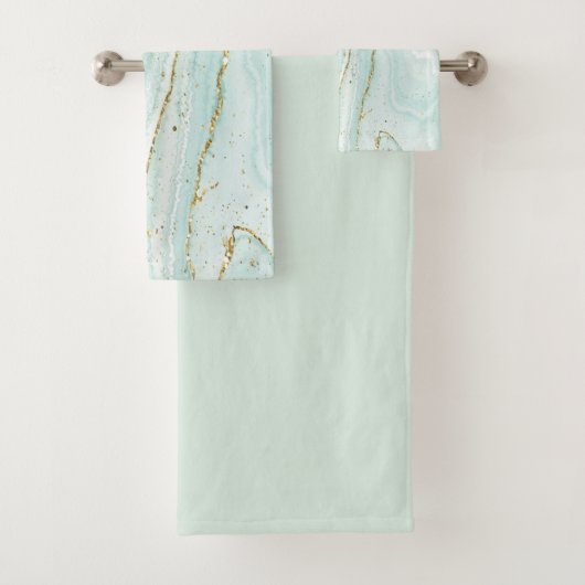 elegant handbeschilderd vloeibare marmer met gli bad handdoek (Insitu)