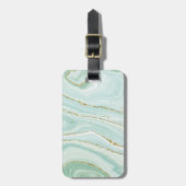 elegant handbeschilderd vloeibare marmer met gli bagagelabel (Voorkant verticaal)