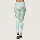 elegant handbeschilderd vloeibare marmer met gli leggings (Achterkant)