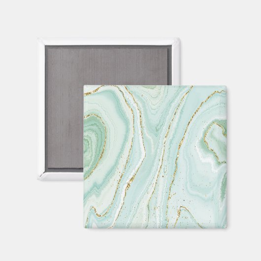 elegant handbeschilderd vloeibare marmer met gli magneet (Voorkant / Achterkant)