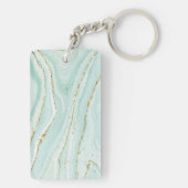 elegant handbeschilderd vloeibare marmer met gli sleutelhanger (achterkant)