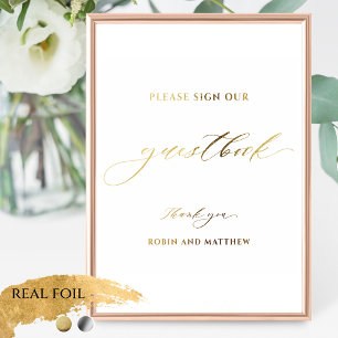 Elegant handboek Elegant Folie Script Weddenschap Afdrukken