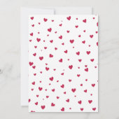 Elegant handdrawn Valentine's day party Invitation Kaart (Achterkant)