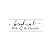 Elegant handgemaakt hartscript  zelfinktende stempel (Design)