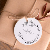 Elegant handgemaakte handleiding met liefdesnaam rubberstempel