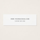 Elegant Handgemaakte Zakelijke Kleding Label Hang  Mini Visitekaartjes (Achterkant)