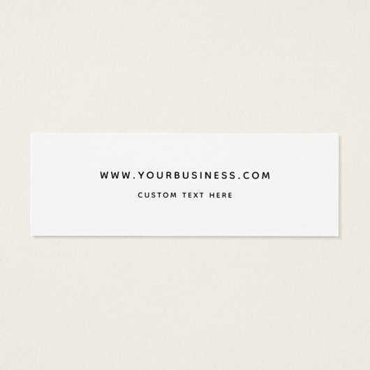 Elegant Handgemaakte Zakelijke Kleding Label Hang  Mini Visitekaartjes (Achterkant)
