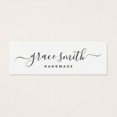 Elegant Handgemaakte Zakelijke Kleding Label Hang  Mini Visitekaartjes (Voorkant)