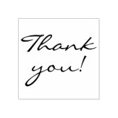 Elegant Handgeschreven Bedankt Rubberstempel (Afrduk)